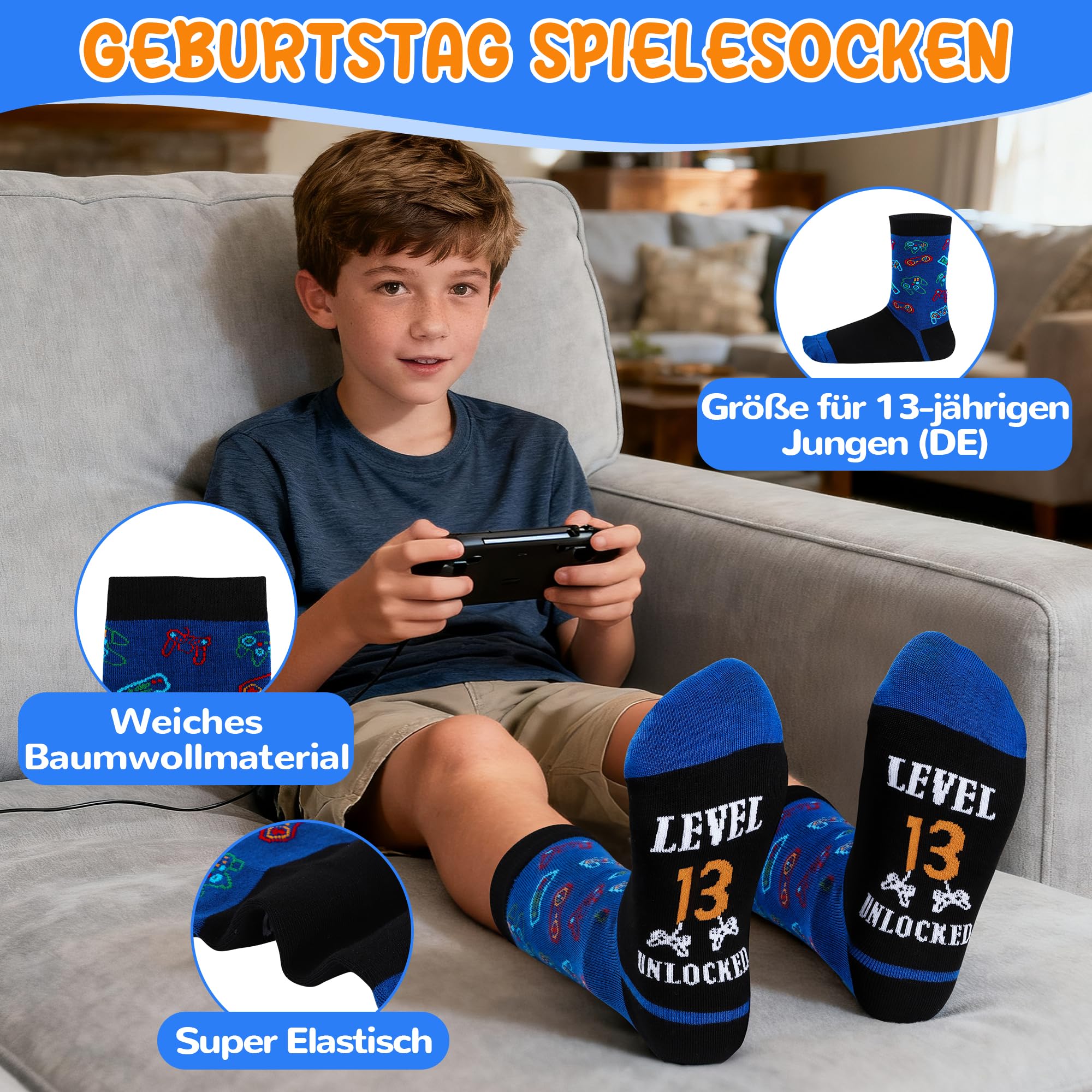 Regalo per giocatore, ragazzo di 13 anni, divertente regalo di compleanno per 13 anni, per figlio, nipote, nipote o amico, ottima idea regalo