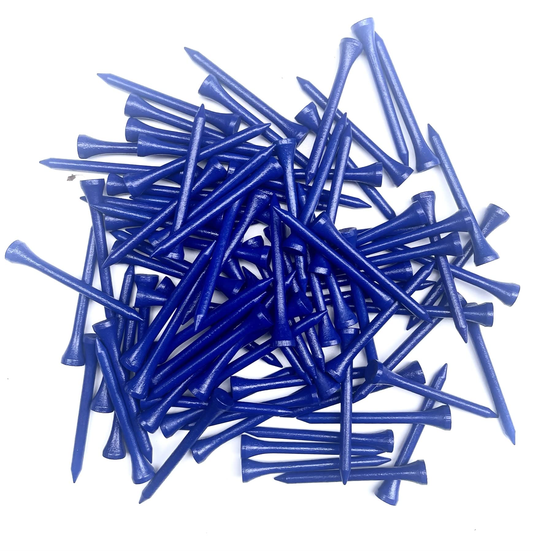 TH Golf 1000 szt. Royal Blue 70 mm 6,5 cm bambusowe koszulki golfowe przyjazne dla środowiska i zrównoważone mocne bambusowe