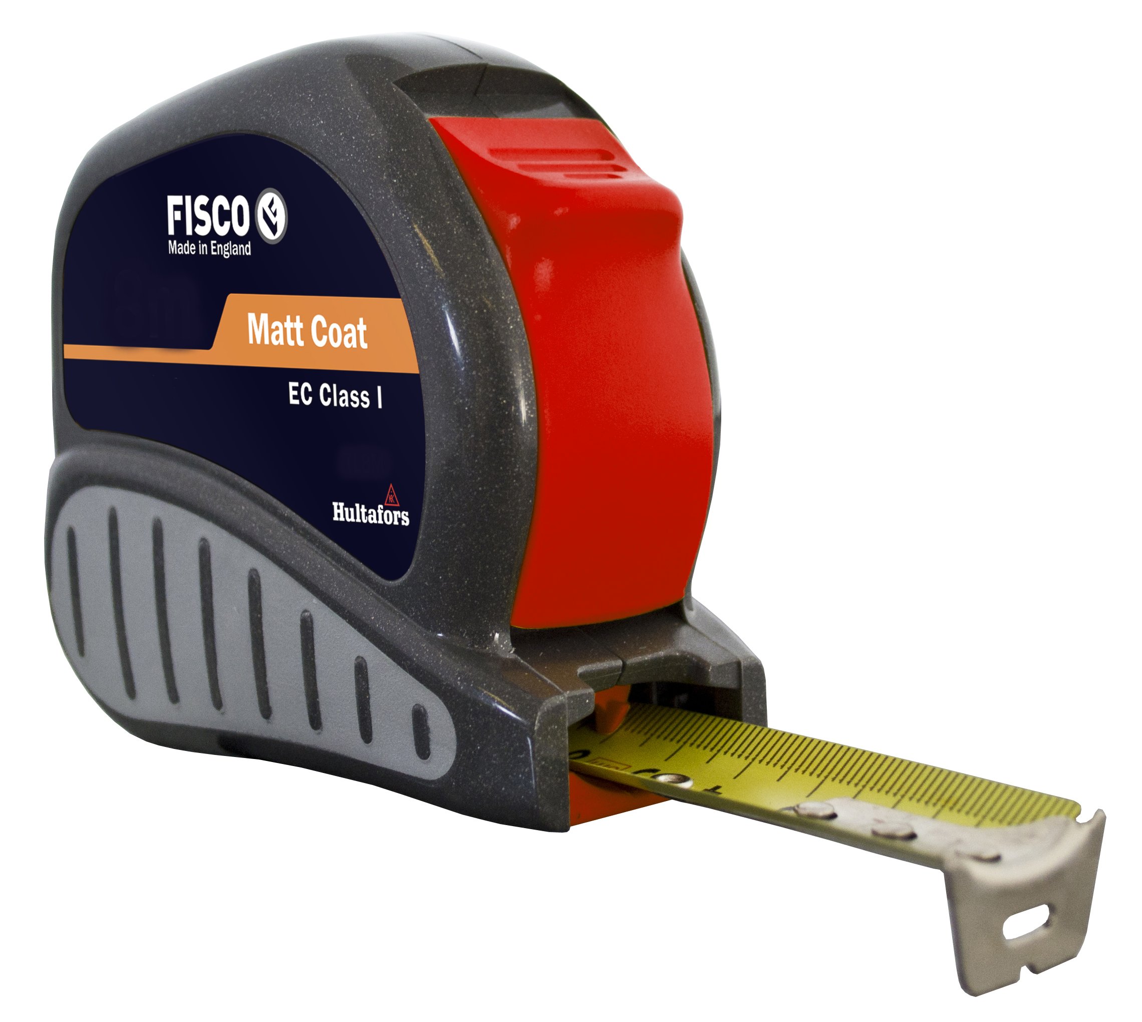 FISCO TL10M - Flexometro Clase I con caja ABS y empuñadura de goma de 10m x 25mm