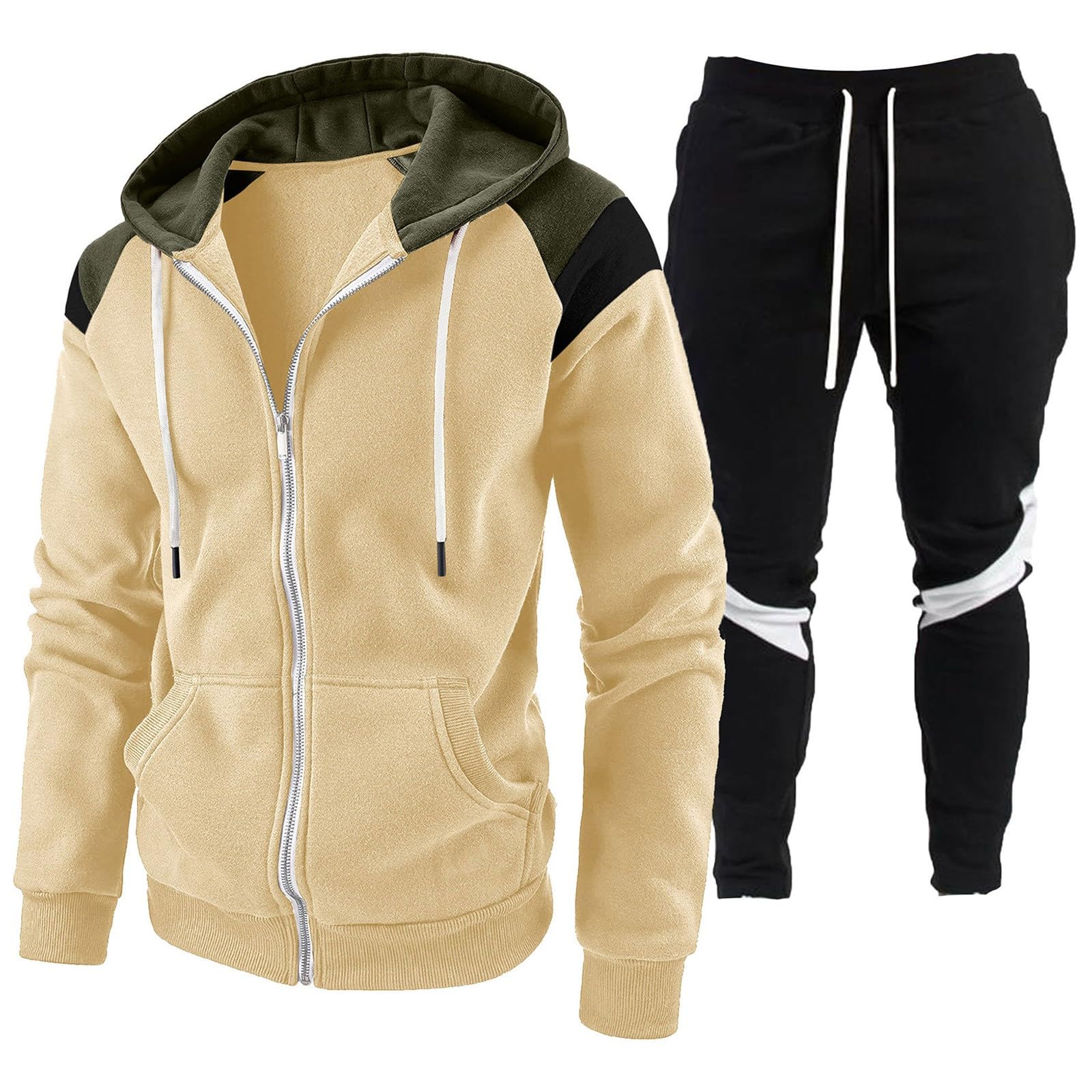Ensemble jogging homme molleton avec pantalon habillé de loisirs - 3