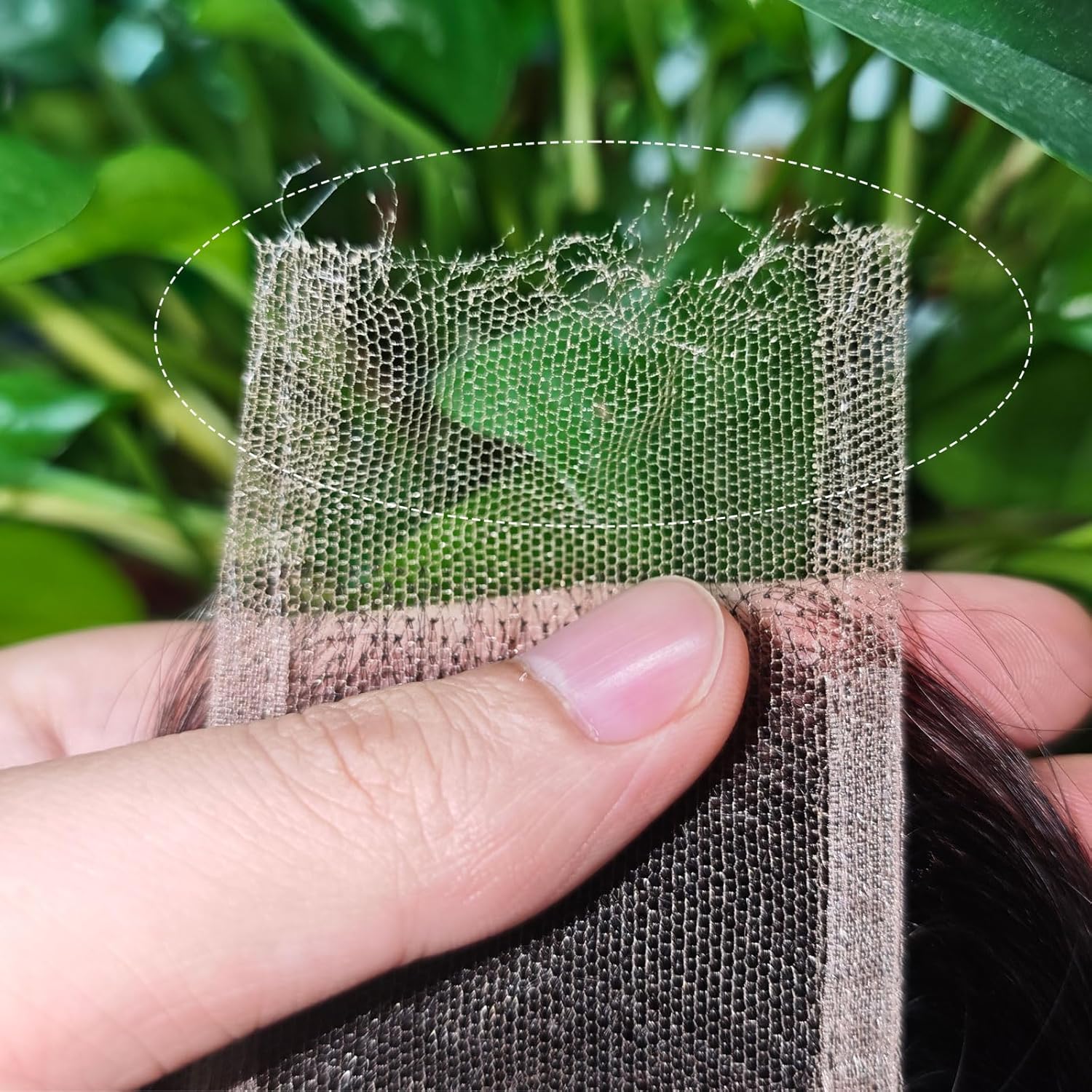 2x6 HD Lace Closure Body Wave Human Hair 0.095mm Ultra-Thin Invisible Lace Frontal Closure 2x6 Swiss Skinlike Transparent Bleached Knots With Baby Hair Brazilian Raw Human Natural Black 18 Inch