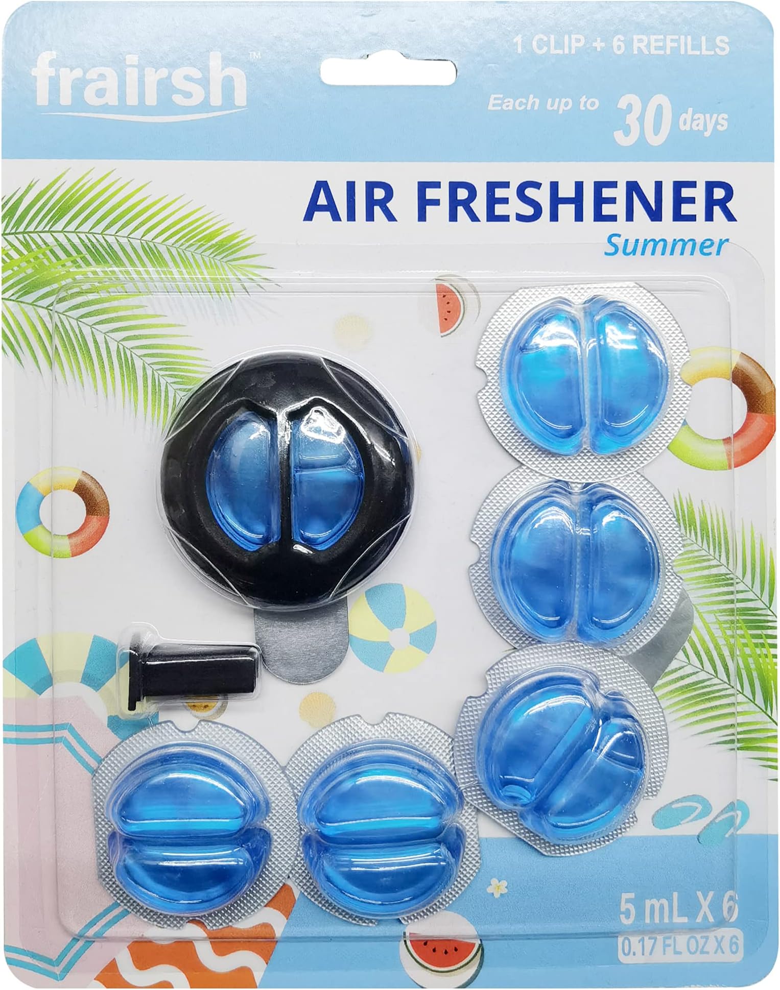 Ikeda Car Air Freshener Peach Scent Circular Gel Air