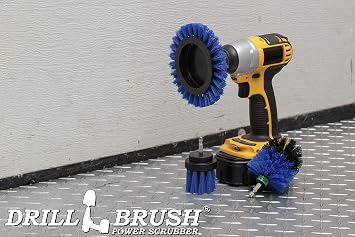 Boat Cleaning Supplies - Boat Deck Power Scrubber Set - Deck Scrub Brush