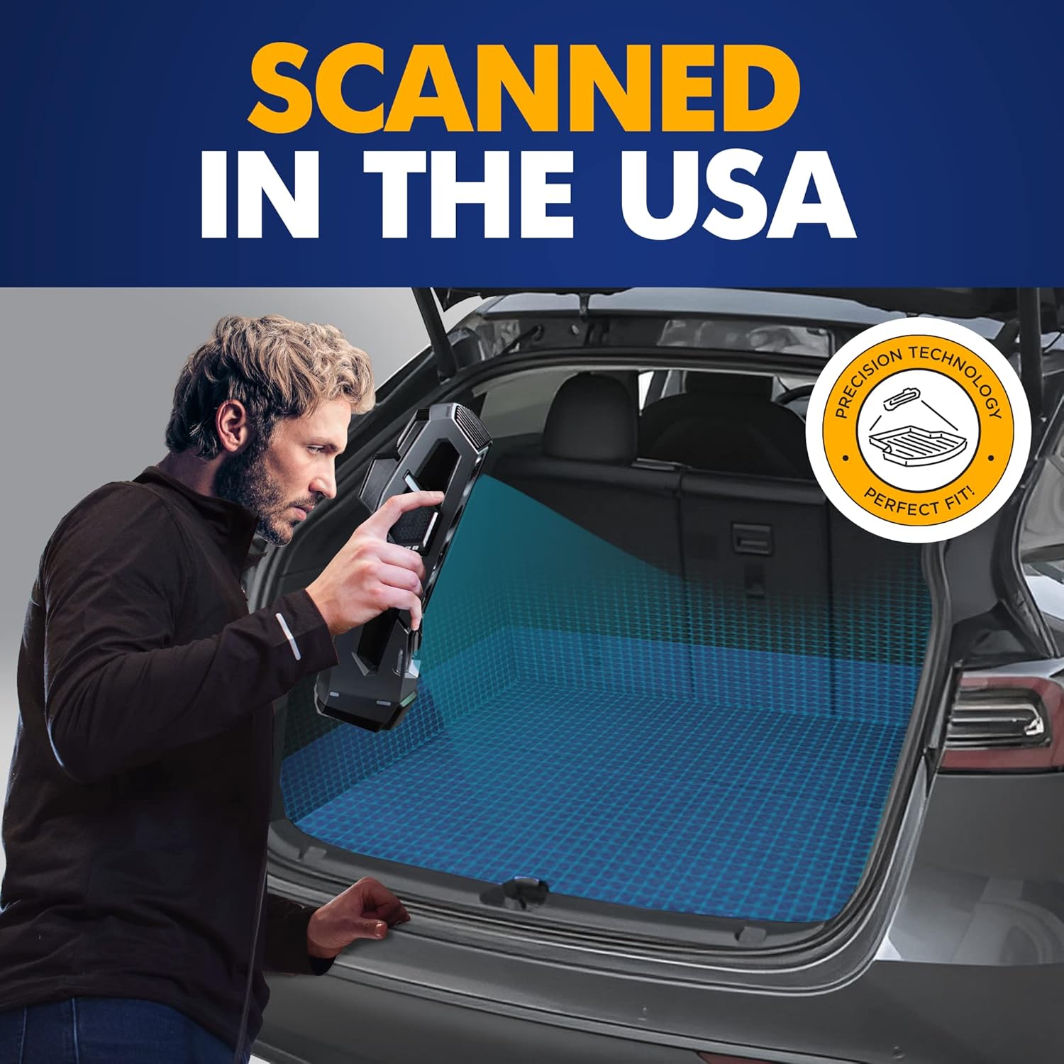 Premium Cargo Liner for Tesla Model Y Performance 2020-2026 - 100% Protection - Custom Fit Car Trunk Mat - All-Season Black Cargo Mat - 3D Shaped Laser Measured Trunk Liners for Tesla Model Y