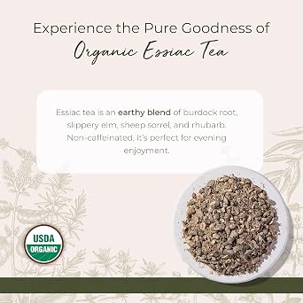 Starwest Botanicals Essiac Tea Organic - Caffeine Free Herbal Blend, Loose Leaf Burdock Root, Slippery Elm Bark, Sheep Sorrel, Rhubarb, Certified Kosher, Non-GMO - Bulk 1 lb Bag