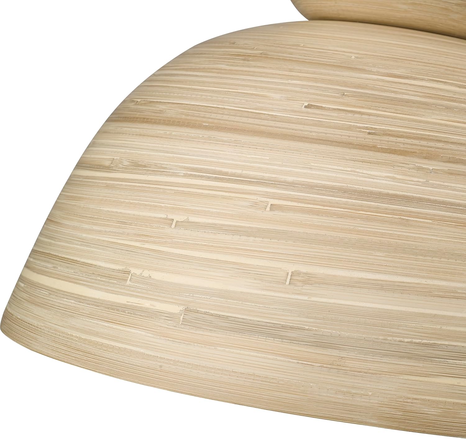 ML Lighting | Jaycen Collection | 48001-MB | 1 Light Pendant in Matte Black Finish with Nature Bamboo Nature Shade | Perfect for Kitchens, Dining Rooms, Living Rooms, Entryways, Hallways
