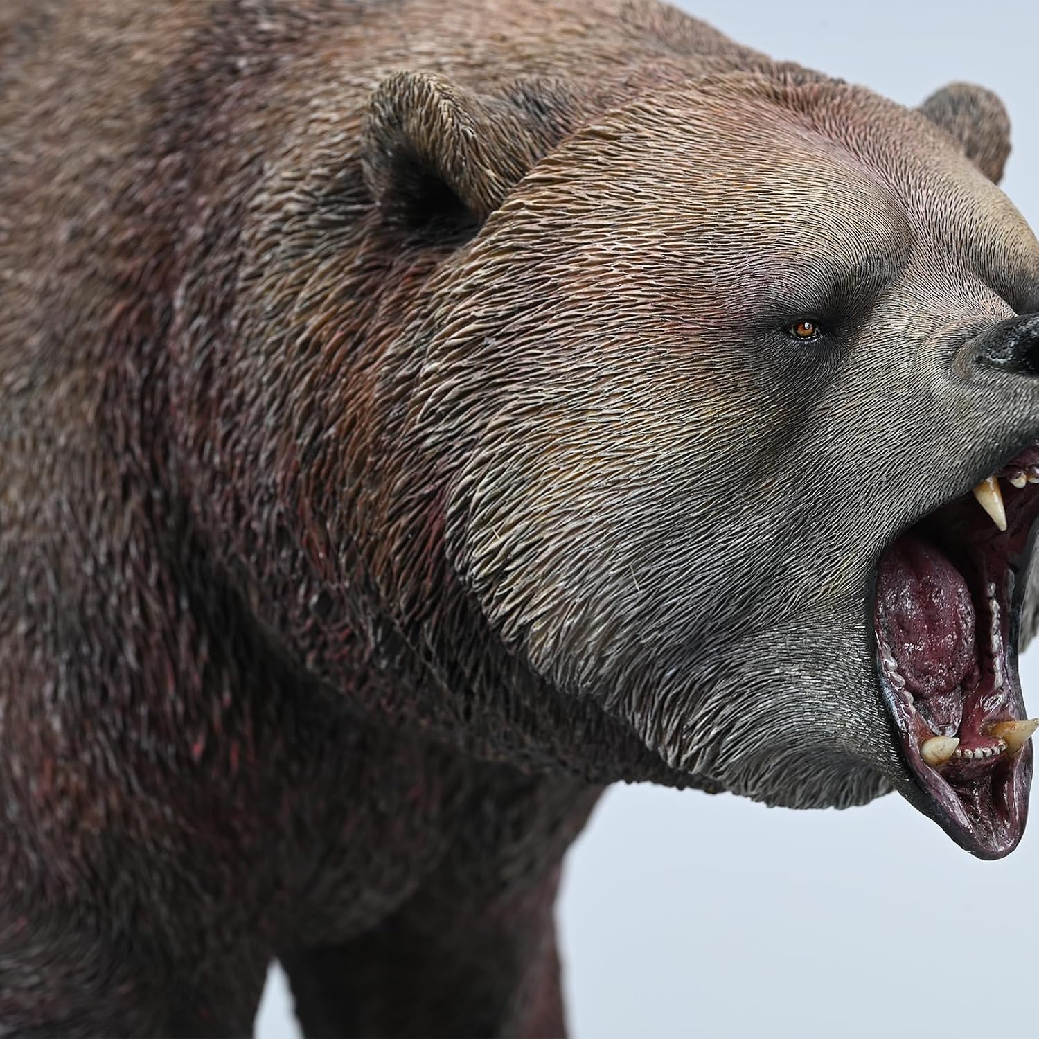 MMOS X JXK Brown Bear Figurine for Collection, Bear Statue Durable Polyresin with Intricate Details, Gifts for Animal Lovers