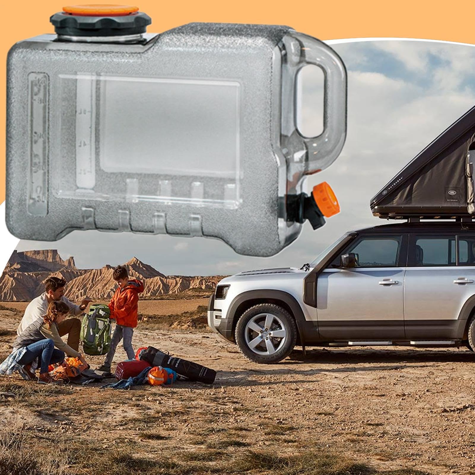 Serbatoio per Acqua Alimentare Ampia Apertura Anticalore | Contenitore Acqua con Rubinetto Sicuro Per Viaggi In Auto Fai Da Te Barbecue Escursionismo Cucina In Famiglia E Attività