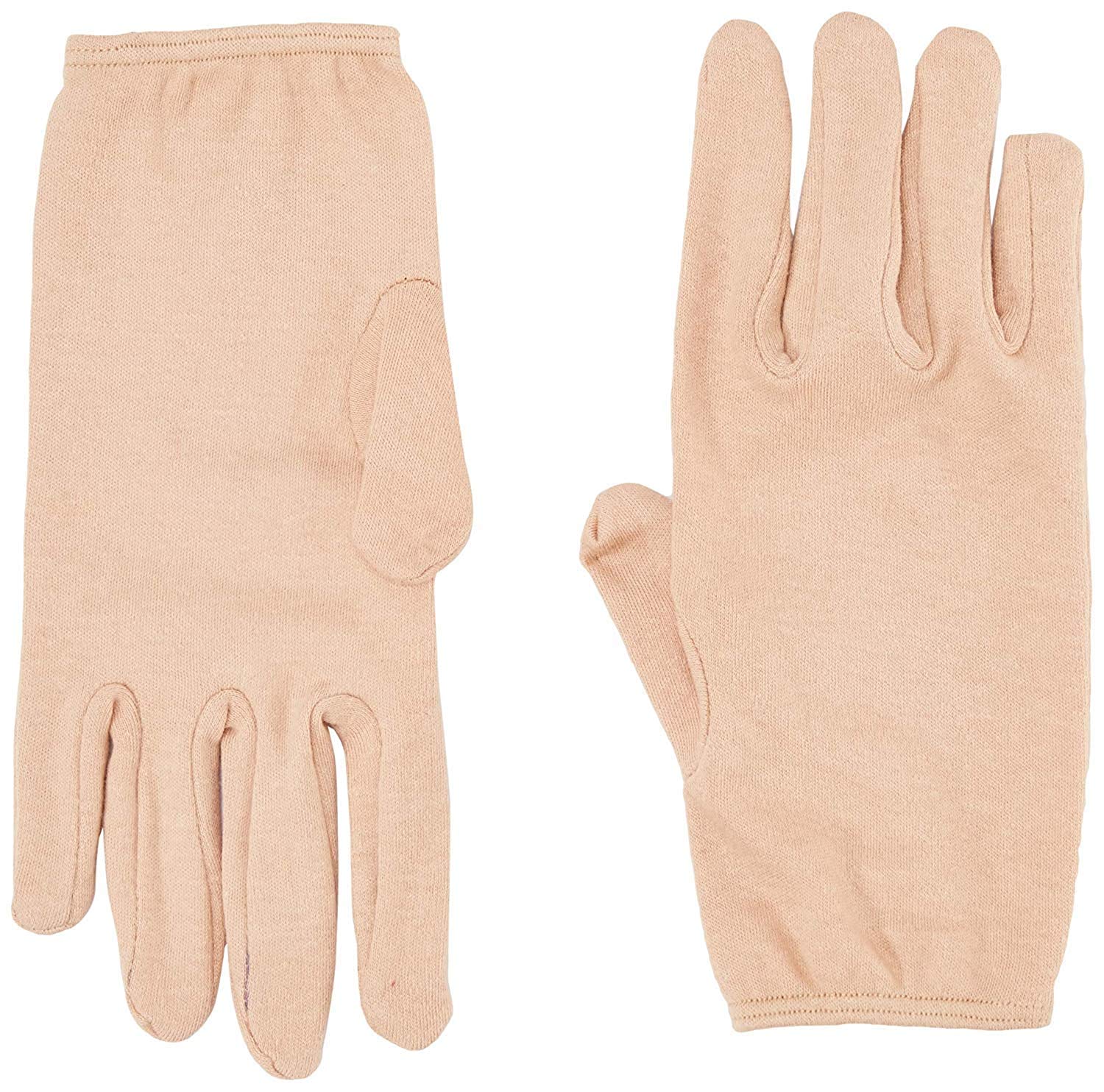 The Collection Villa Men's and Women's Double Layer Cotton Hand Gloves for Driving and Hiking, Protection from Sun and Dust Reusable & Washable(free size) (3 pair Black white and skin) 1