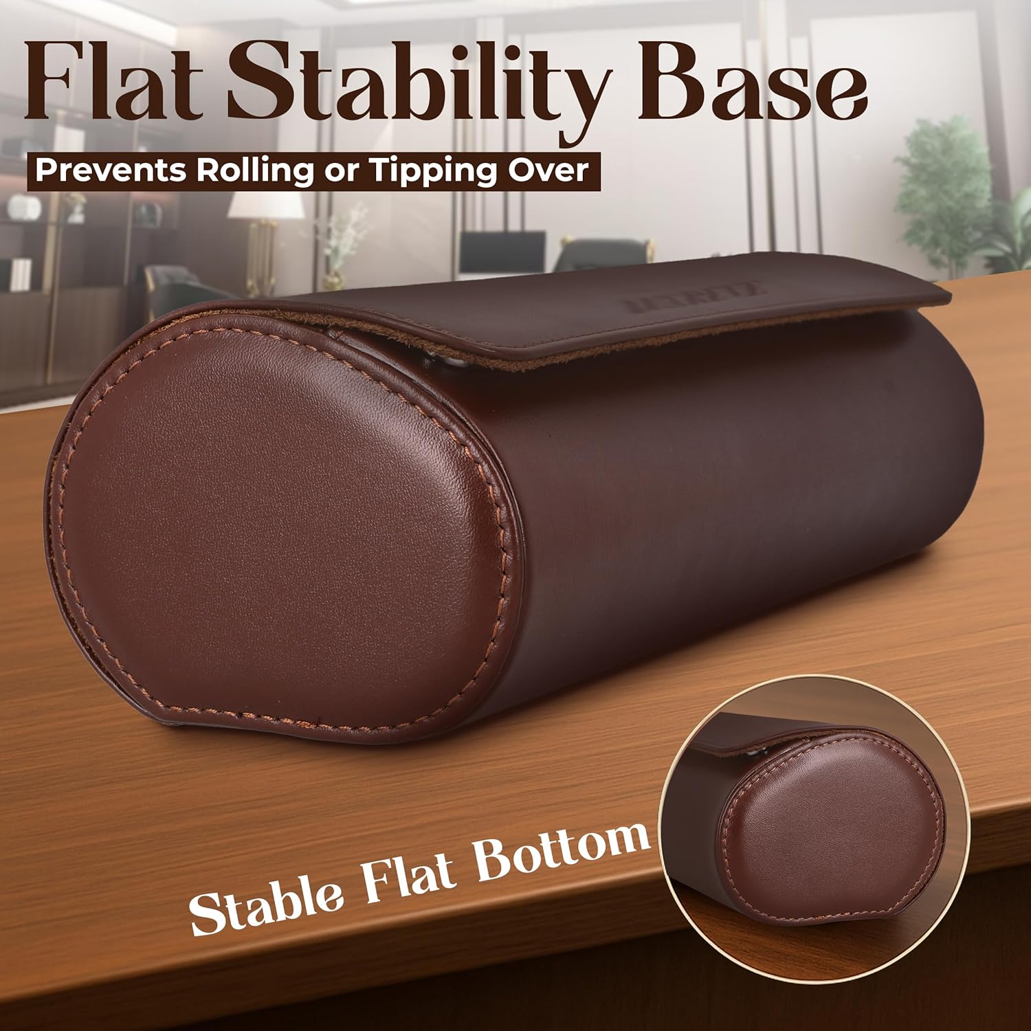 Luxury Mother's Gift, Travel Watch Case 3 Slots, Bonus Pouch Included, Portable Organizer, PU Leather Watch Roll, Home Storage, Angled Easy-Removal Cushions, Scratch-Resistant Padded Velvet Lining