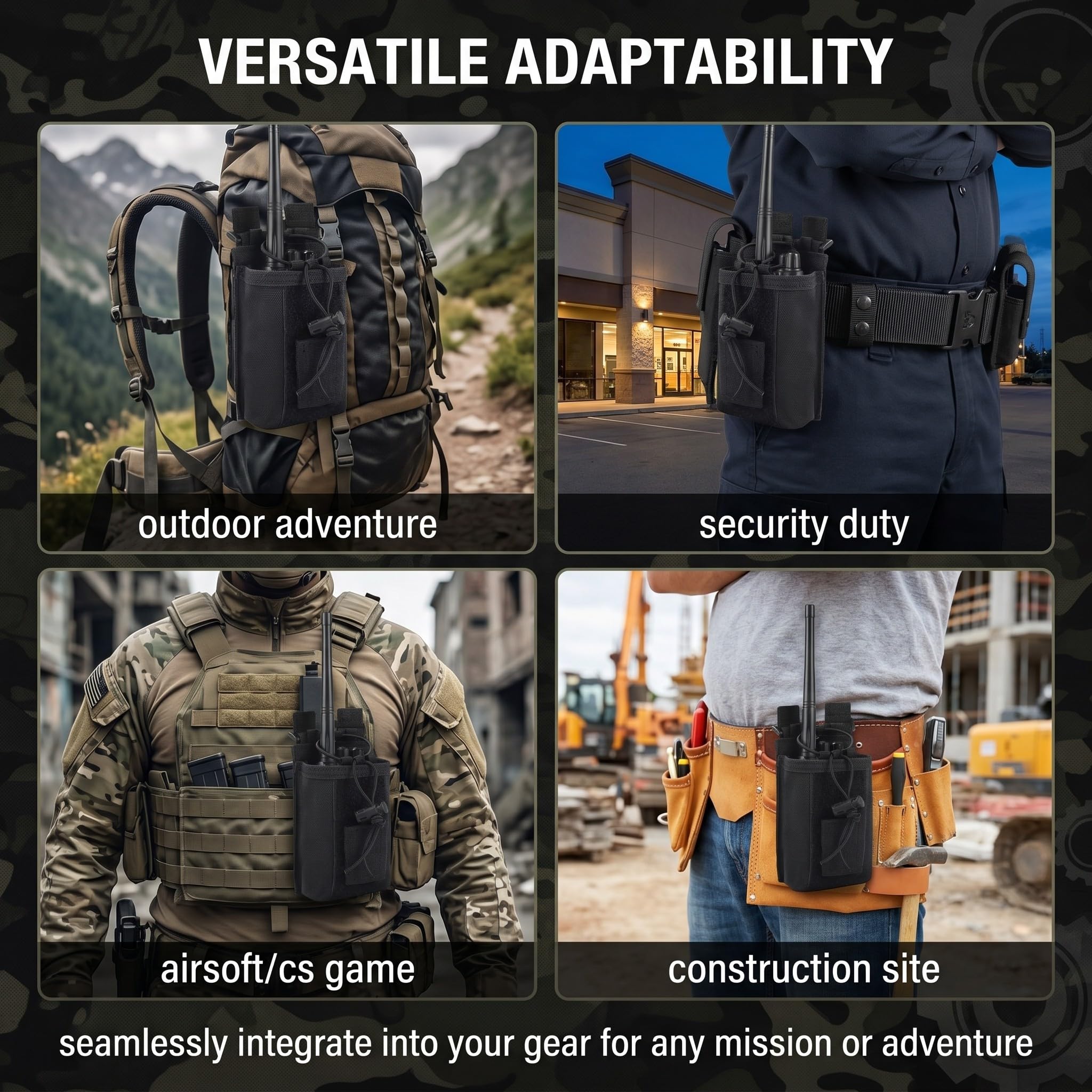Porta Radio Da Cinturone Molle Custodie Per Walkie-talkie