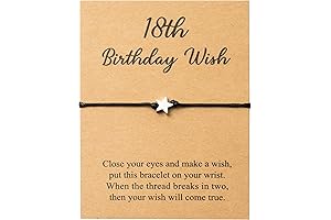 WATINC 18th Birthday Wish Bracelet: A Wish-Granting Charm for Milestone Birthdays
