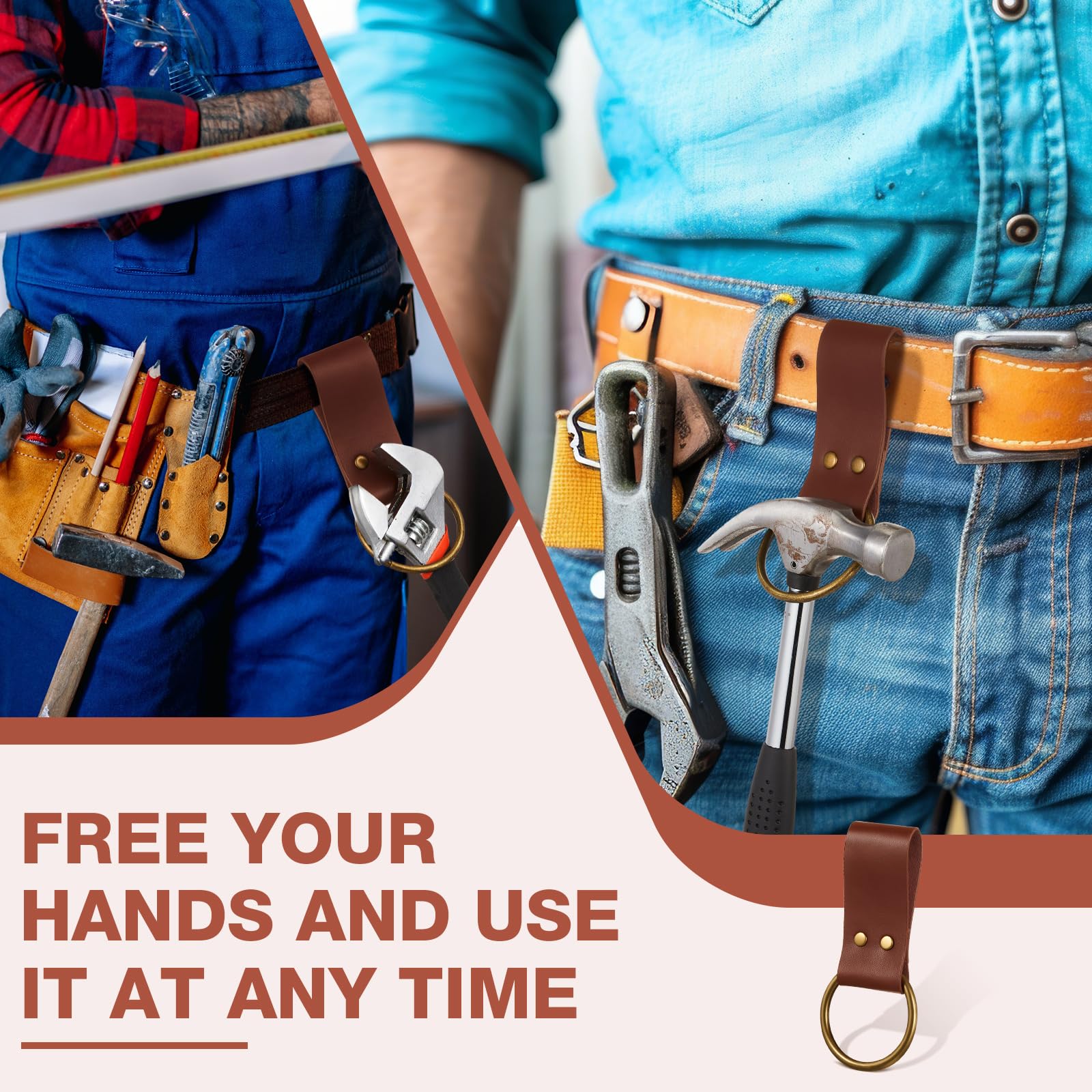 Leather Hammer Holder - Keep Tools Handy -5