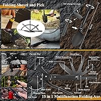 Vista 2 de Kit de supervivencia de emergencia de 318 piezas, equipo de supervivencia y equipo de primeros auxilios, suministros médicos para vehículos, viajes