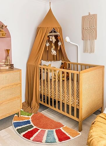 Miniatura 9 de DyeFury Sunrise - Tapetes de baño bohemios, bonita alfombra de baño de medio círculo, coloridas alfombras de baño para el sol, decoración de baño