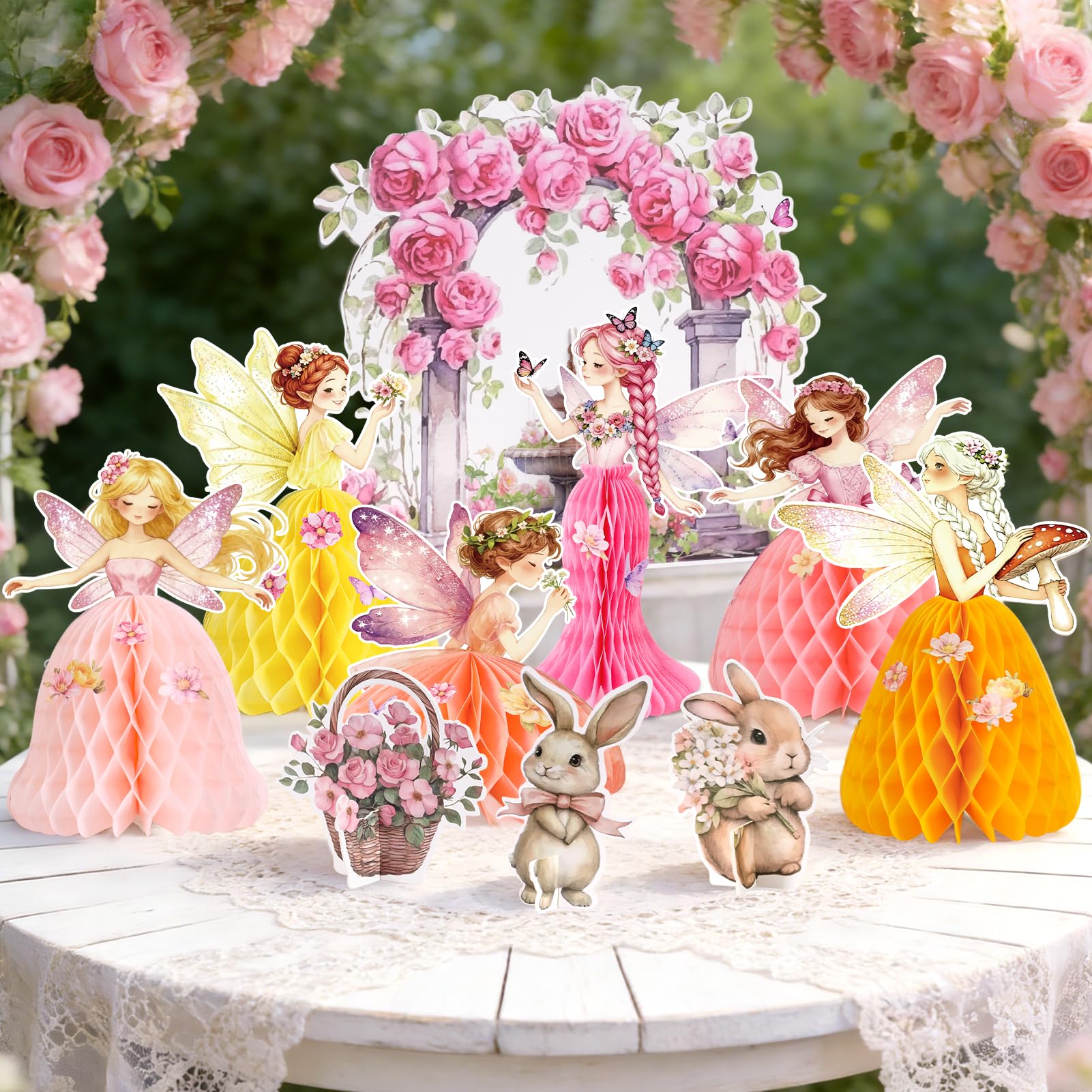 SUNBEAUTY Wabenball Honeycomb Balls Zeremonie Dekoration für Tischdeko Geburtstag Hochzeit