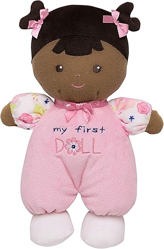 Baby Starters Peluche Snuggle Buddy My First Baby Doll, Brunette Eva, tez más oscura, 10 pulgadas