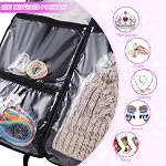 40" Garment Bags Cover for Costumes with Zipper for Kids Dance Dresses Suits Storage, Foldable Waterproof Hanging Clothes Protector with ID Slot for Closet Travel Competitions, Black