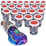 Kicko Marbled Unicorn Color Slime Set - 24-Pack Colorful Galaxy Slime for Kids - Soft, Gooey Sludge for Sensory Play and Tactile Stimulation - Ideal Slime Party Favors and Educational Slime Kit