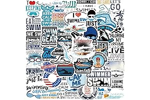 50 PCS Swimmer Aesthetic Stickers Pack