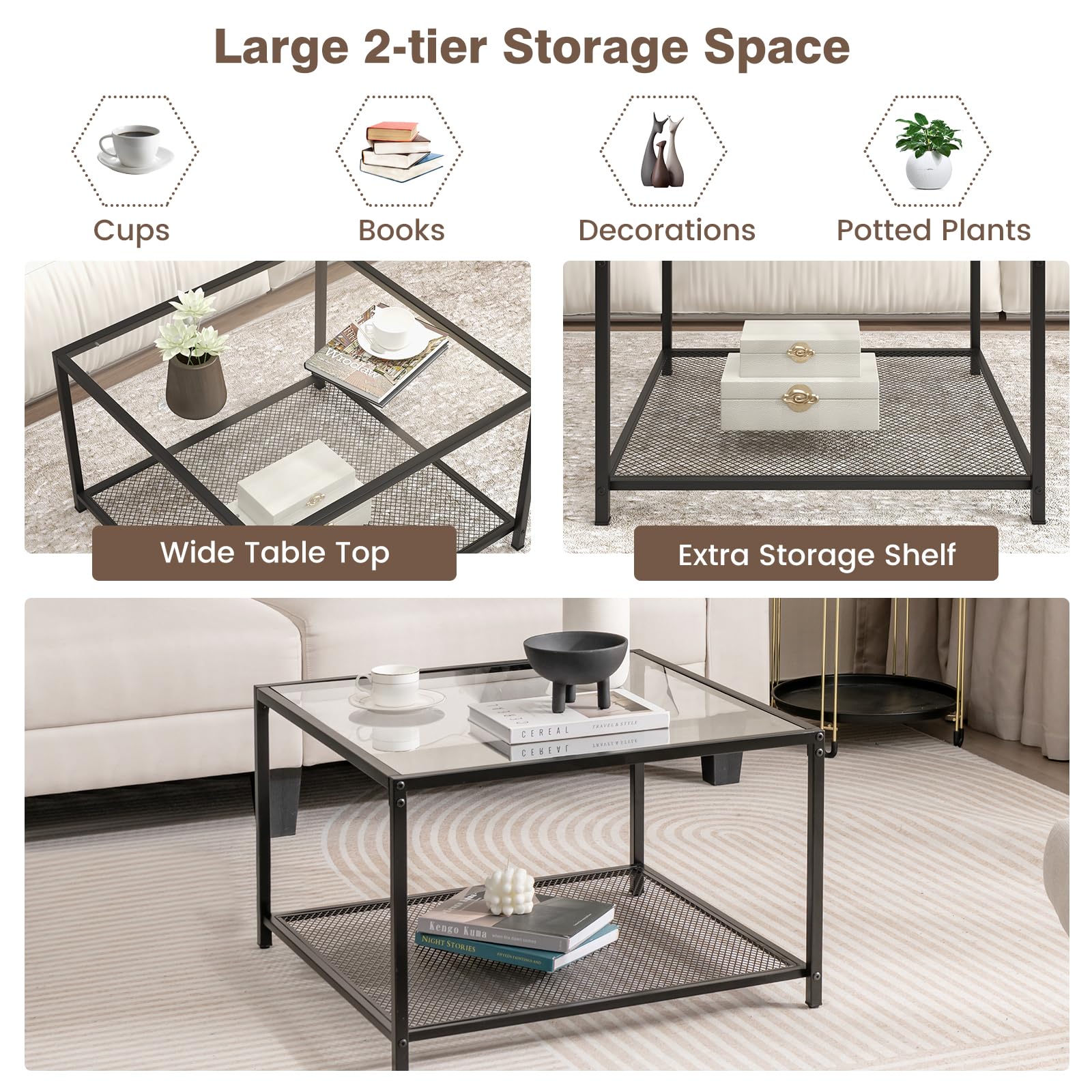Glazen Salontafels Van Gehard Glas