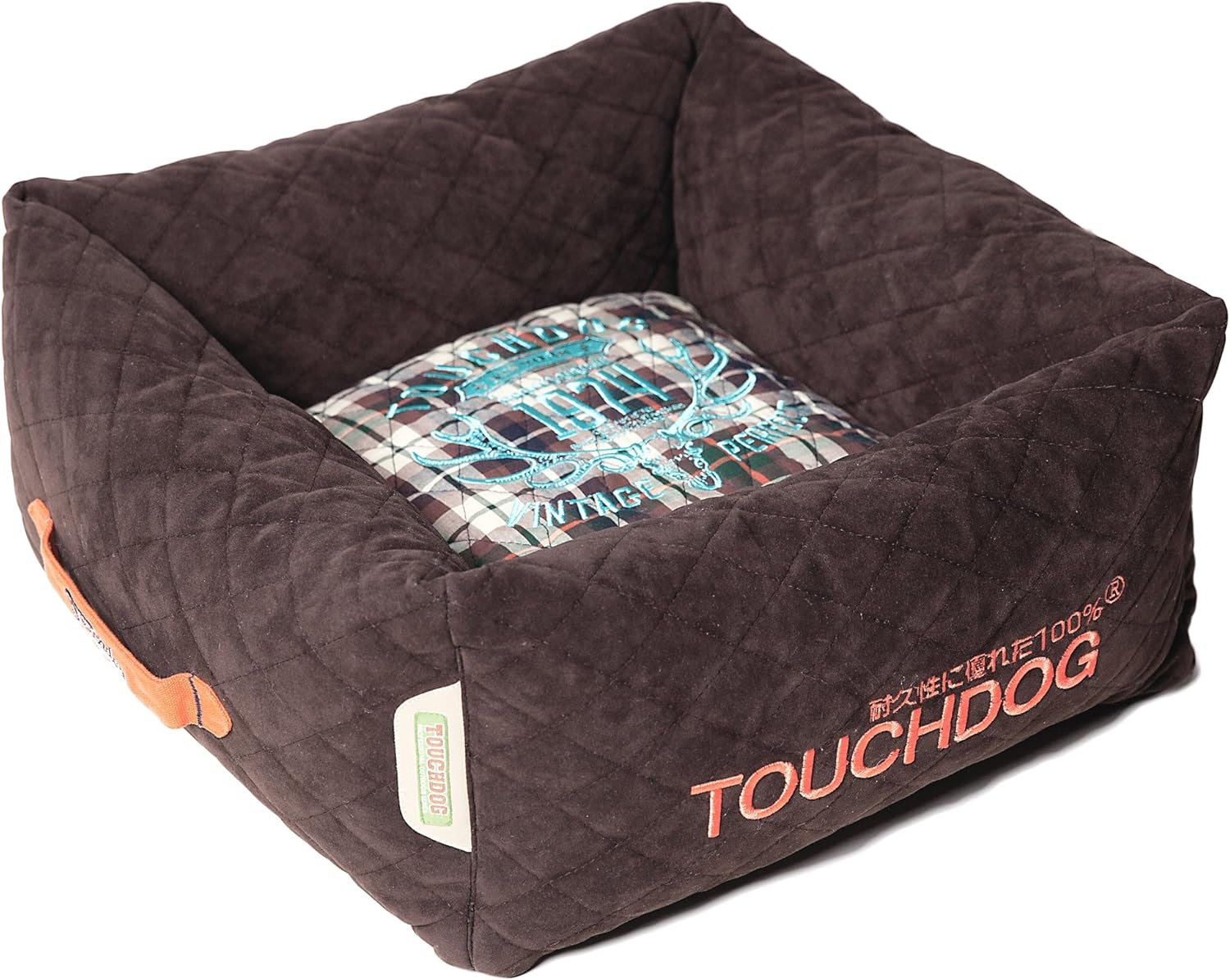 plaid dog beds