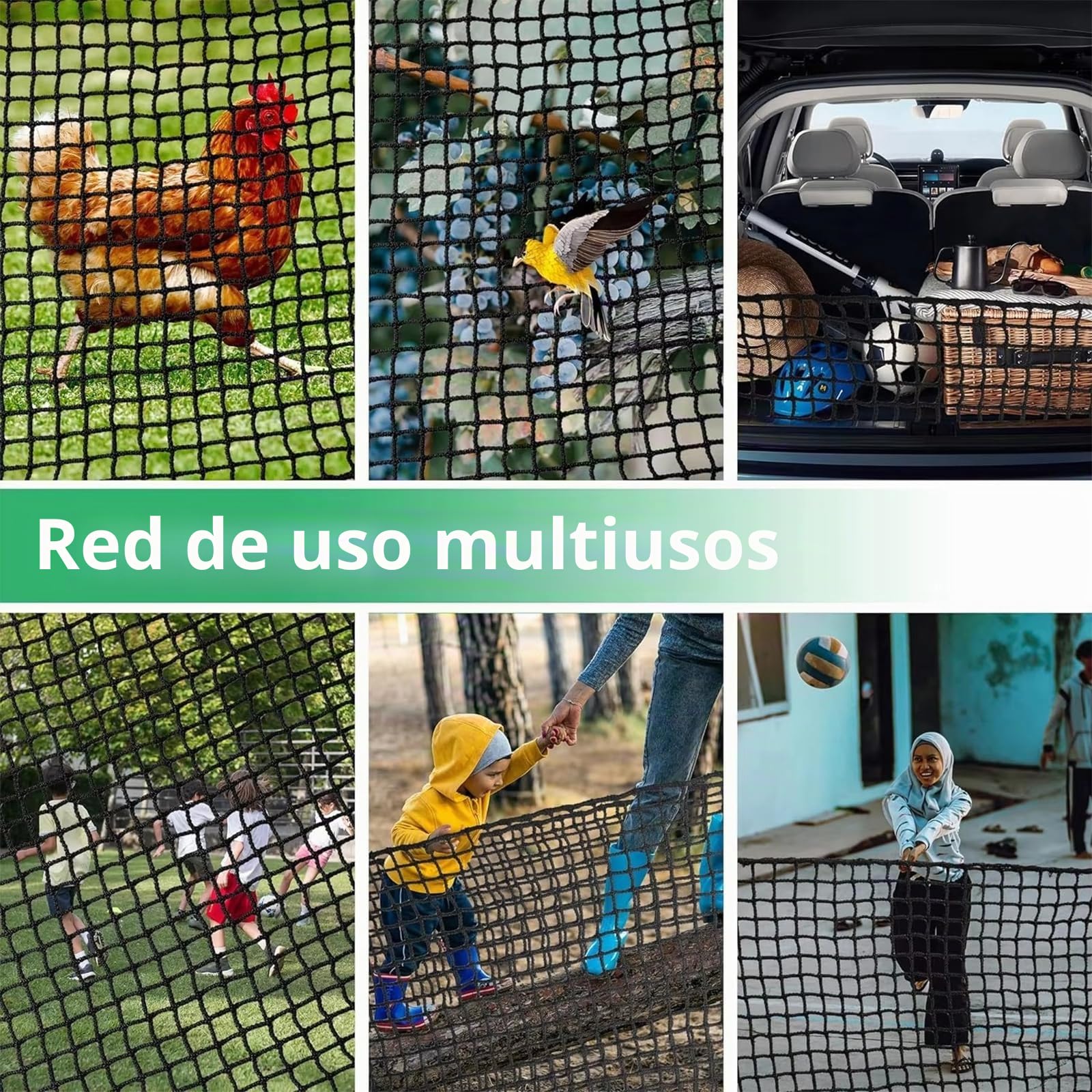 NEWFUN Red de Golf, Red de protección Ajustable para el Patio Trasero, Red portátil para Palos de Golf, béisbol, Hockey, para Interiores y Exteriores en el jardín