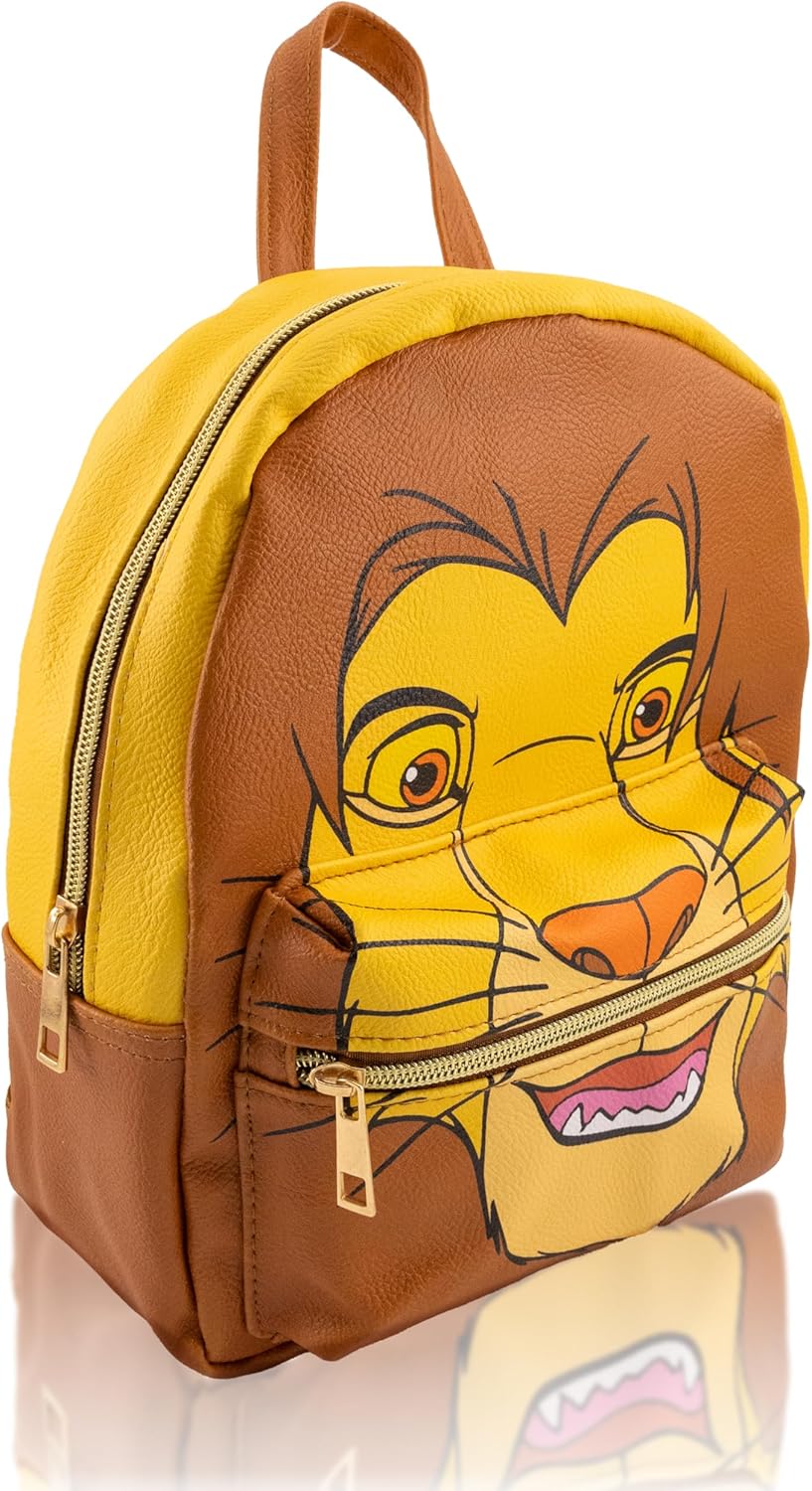 Disney Lion King Backpack for Women, Men, Boys, Girls, Unisex | Cute PU Leather 10" Simba Mini Backpack Purse Shoulder Purse | Lion King Bag and Lion King Accessories - Image 2