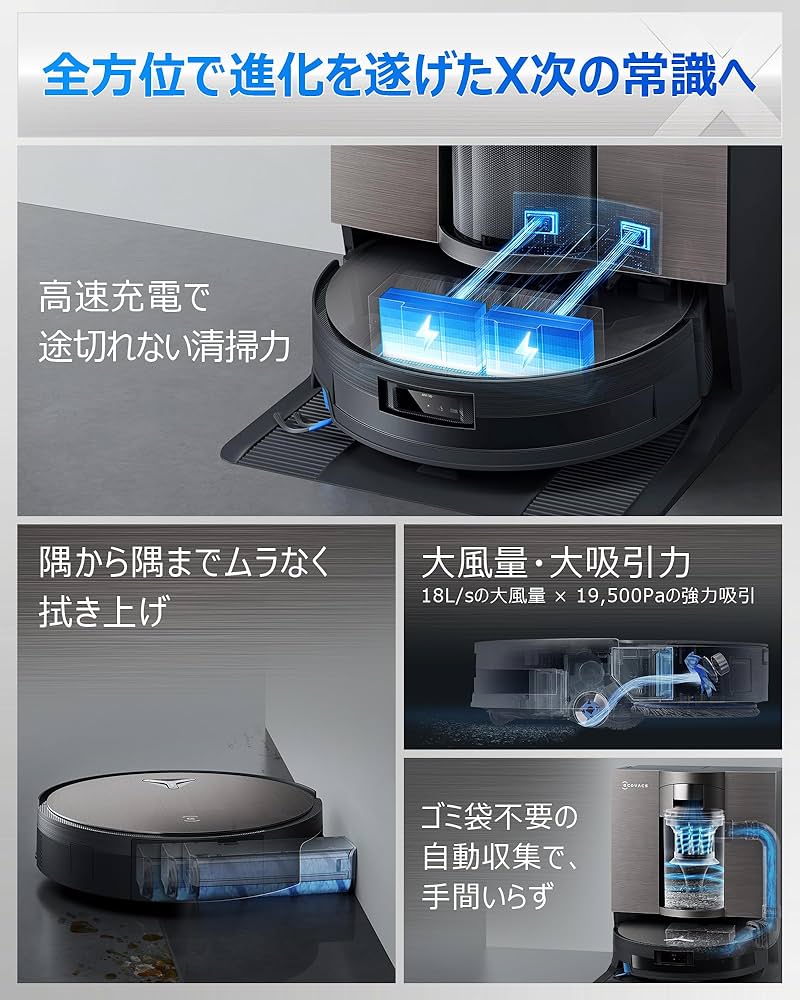 【美品】ECOVACS DEEBOT お掃除ロボット　動作確認済み　箱無し Amazon | ECOVACS DEEBOT ロボット掃除機 水拭き対応 お掃除