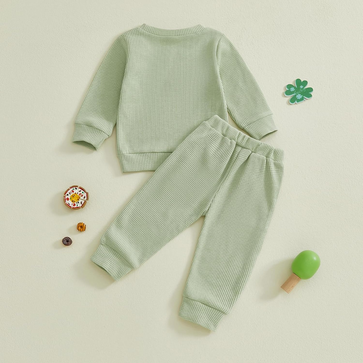 St Patricks Day Baby Boy Outfit Shamrock Toddler Sweatshirt Pullover Tops Pocket Pants Spring Fall Winter Clothes - Image 4
