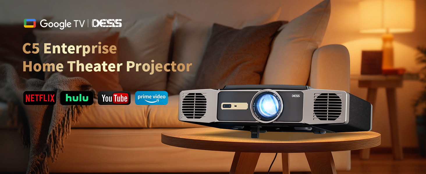 Amazon.com: Dess C5 Enterprise GTV Projector,4K projector with