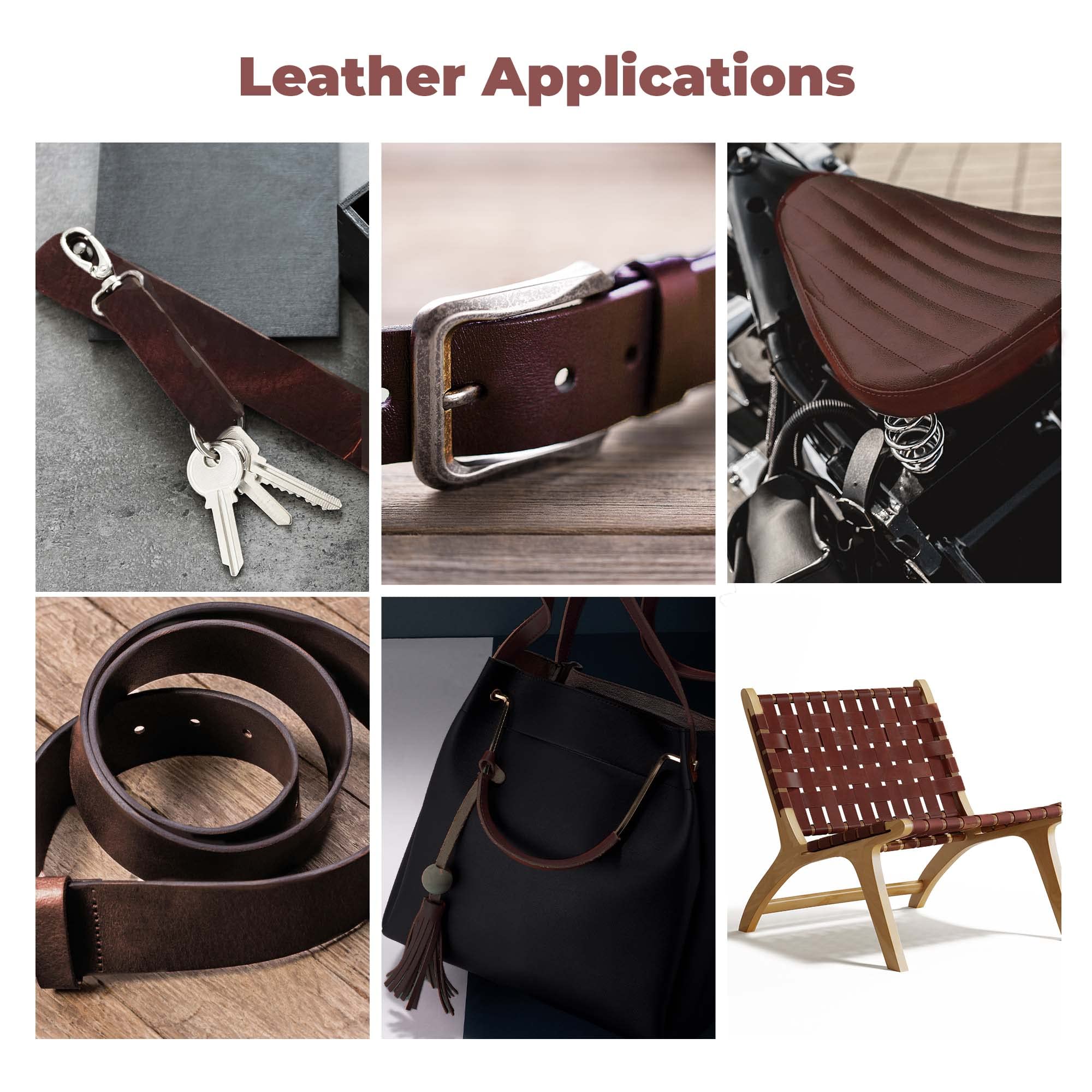 ELW Cognac-Riemen, Gürtel, Streifen, 5,1 x 213 cm, Latigo-Leder für Rindsleder, schweres Basteln, Haustierhalsbänder, Rohlinge, Zubehör, Schmuck ry, Key C. hains
