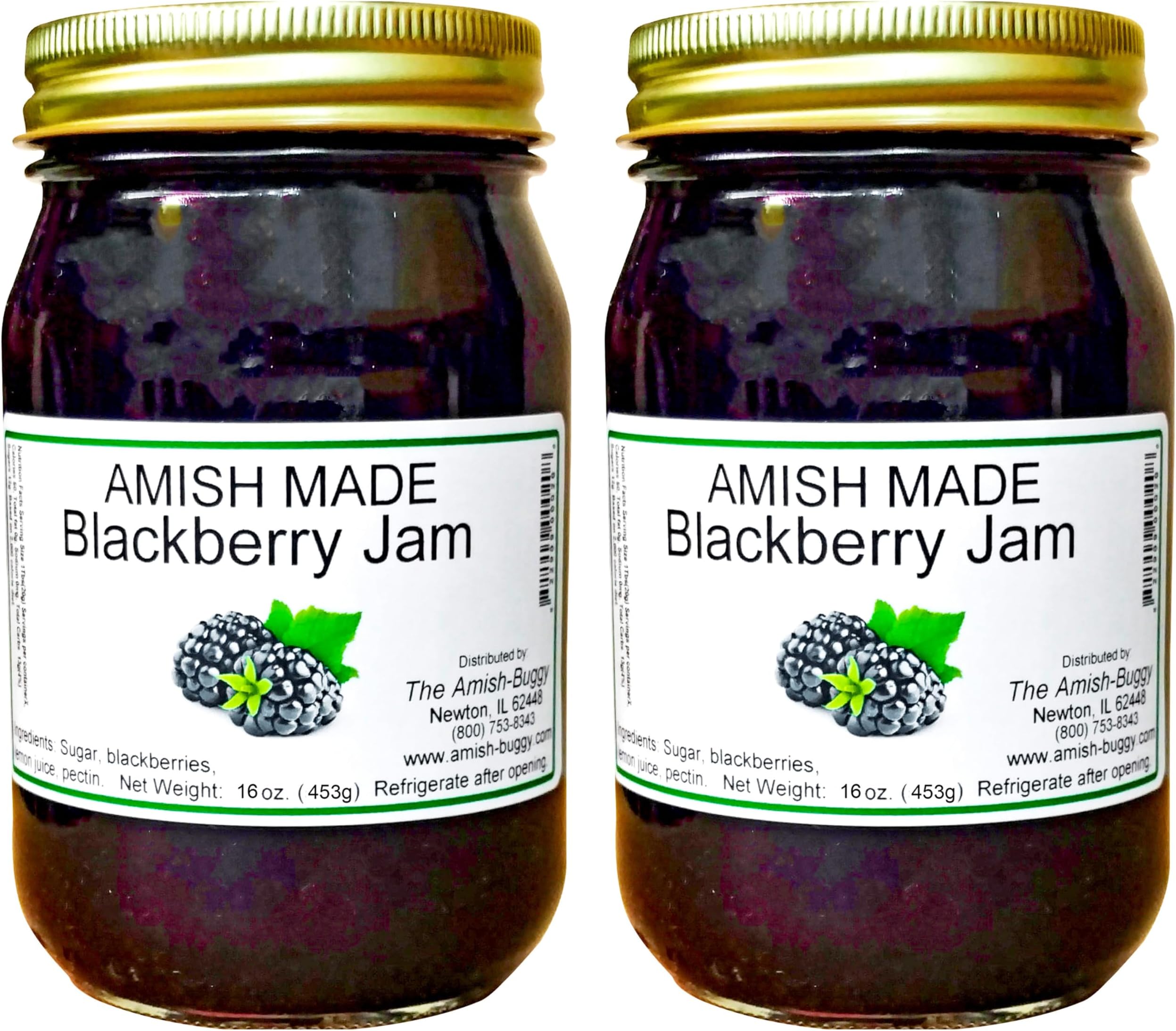 Amish Jam Gooseberry "8 Oz. Jar Qty 3" Gourmet Jams