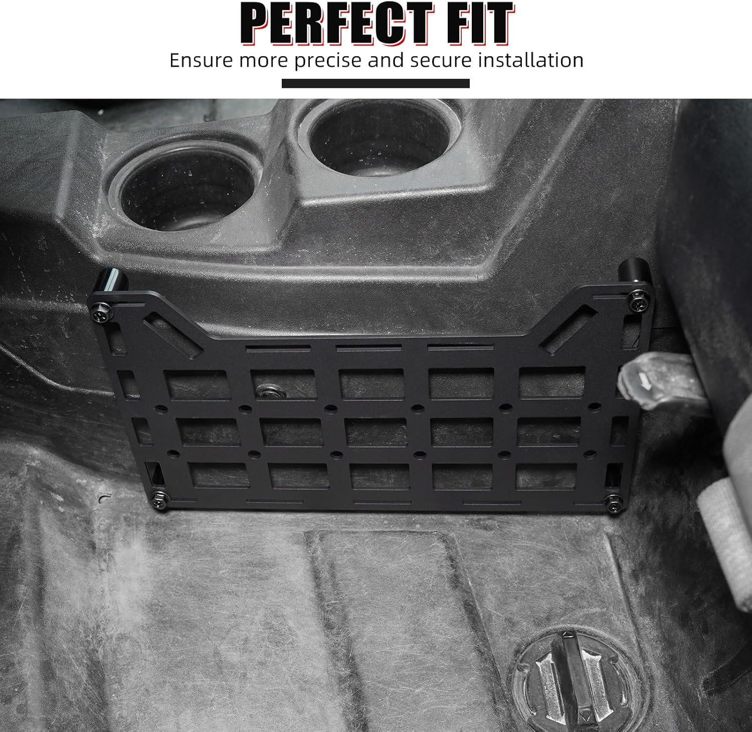 NICECNC Black Rigid Molle Panel Universal Fit for UTV