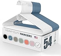 Vista 82 de Neaties - Perchas resistentes para ropa, paquete de 18 – Fabricadas en EE. UU. – Capacidad de 8 libras, perchas de plástico para ropa de adultos