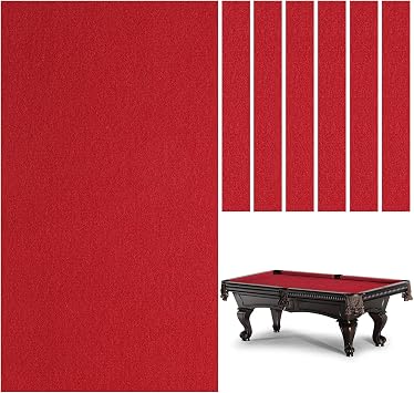 Billiard Cloth, 8.53ft Pool Table Felt Cloth for 8ft Pool Tables, Billiard Protector with 6 Cloth Strips Used for Home, Clubs, Bars