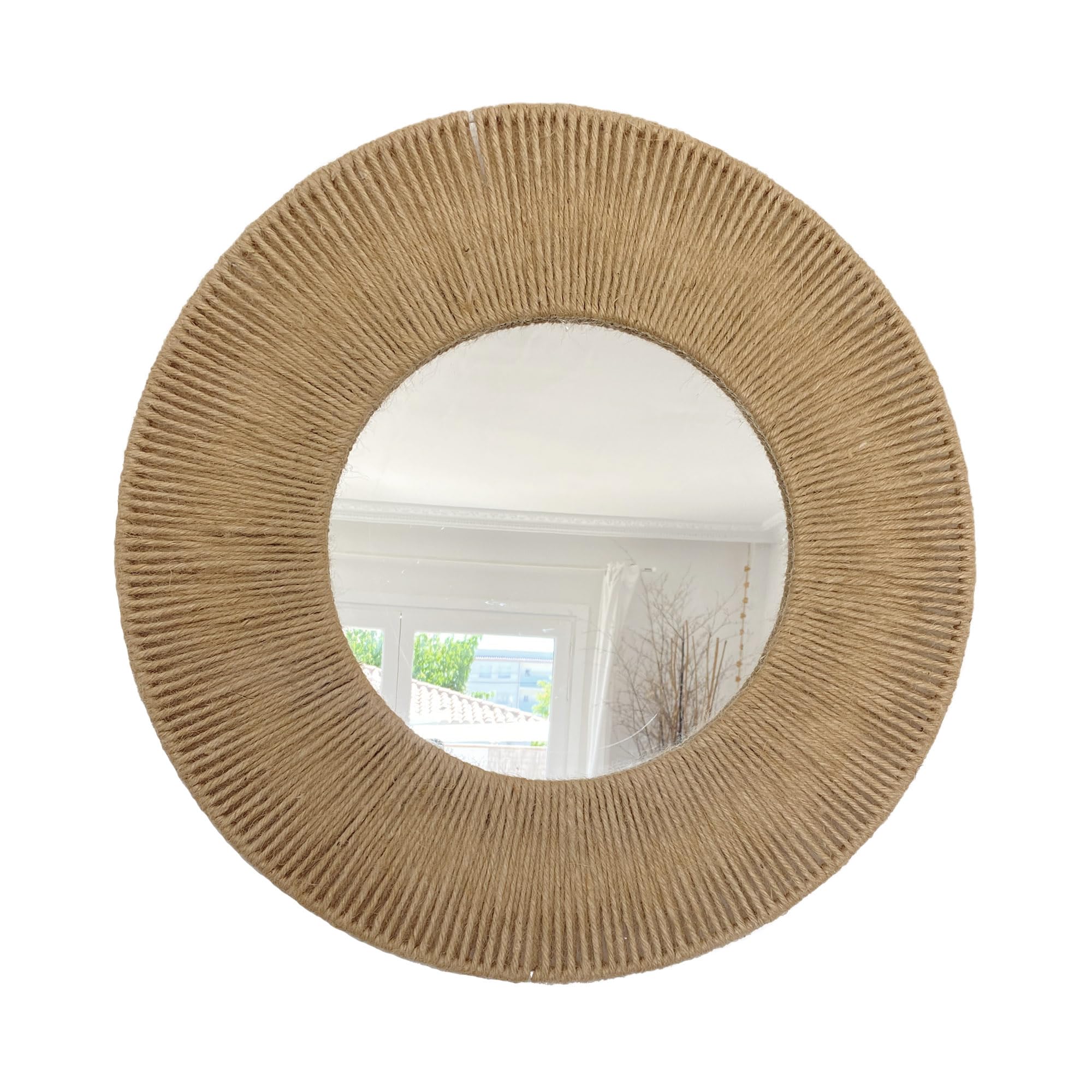 Espejo de Pared Redondo con Marco de Yute - Mirror Donut