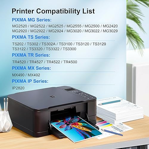 Miniatura 2 de PG-245 XLCL-246 XL Paquete económico de tinta (2 cartuchos) de repuesto para Canon 245XL 246XL Combo Pack 245XL Cartucho de tinta compatible con