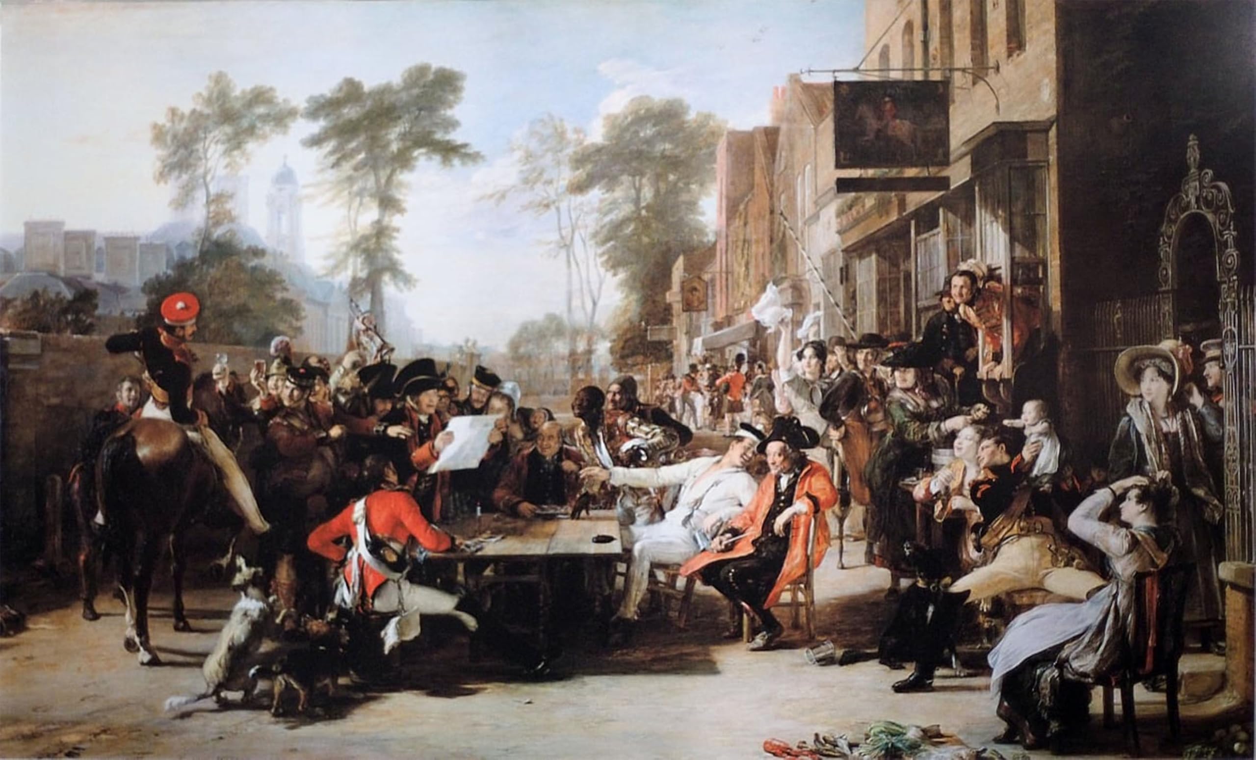 POSTERIIk Famous Animal Posters Vintage Picture the Chelsea Pensioners Reading the Waterloo Dispatch by David Wilkie Modern Wall Decor for Home Decor 60x90cm