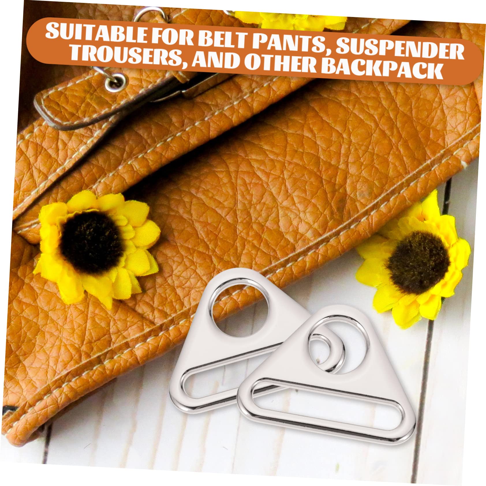 SHINEOFI 30piezas Hebillas De Triángulo Ajustables Para Manualidades Para Mochilas Suspenders y Proyectos De Costura Reemplazables y Fáciles De Usar