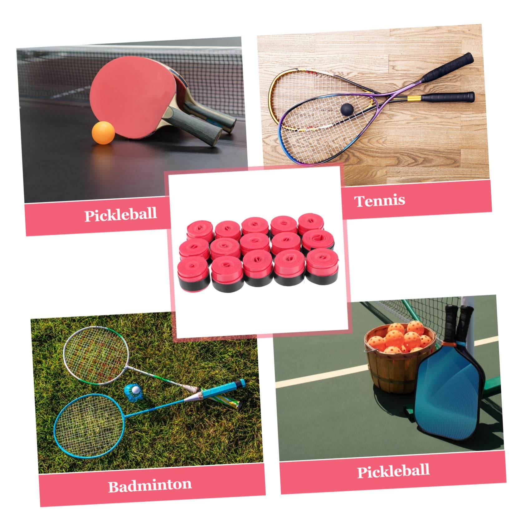 Toddmomy Fascia Impugnatura Assorbente per Racchetta da Tennis overgrip per Racchette da Badminton Nastro Grip per Racchetta da Badminton da Tennis Griptape Tennis