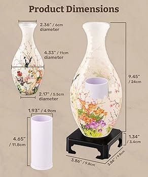 Amazon.com: Pintoo 3D Puzzle Vase Unique Flower Vase Made by 160