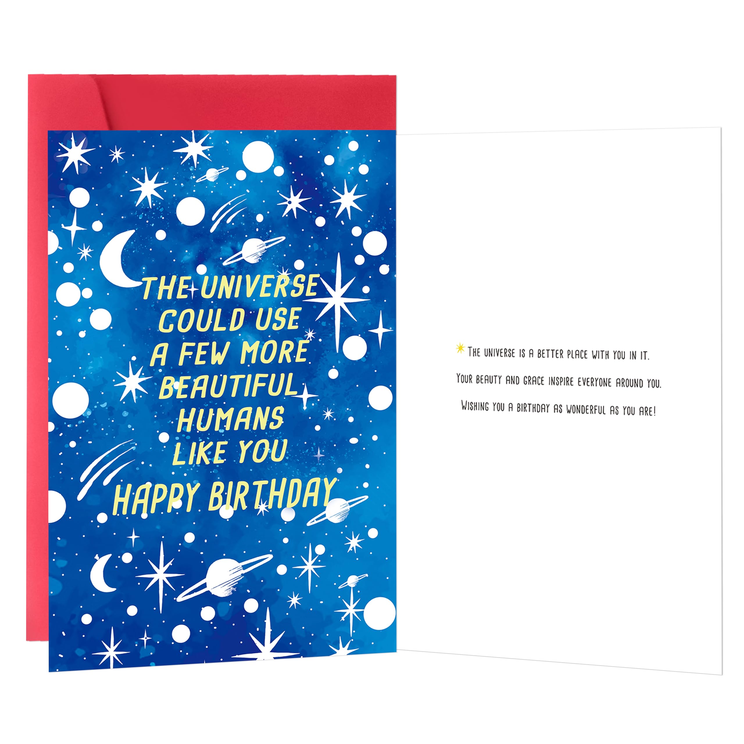 IDU Funny Birthday Cards for Women Men，Happy Birthday Gifts for Husband Wife Dad Mom Brother Sister Family Friends，Unique Bday Card for Him Her with