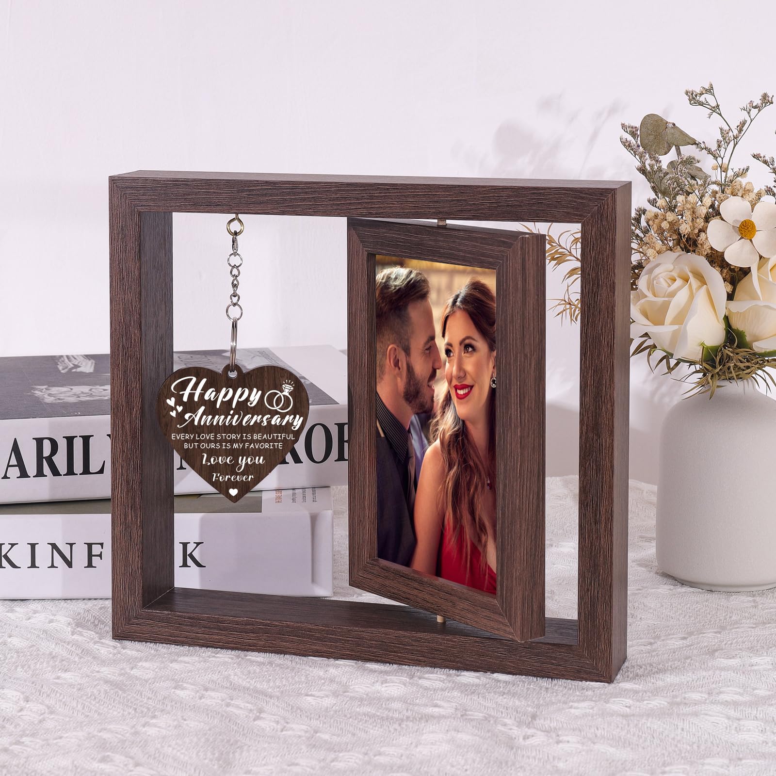 Portachiavi Regalo Per Coppie 'Amore' – Gioiello Innamorati Lui E Lei In Acciaio Inossidabile, Idea Regalo Per Fidanzati, Marito E Moglie, Compleanno, Matrimonio, Anniversario - 2