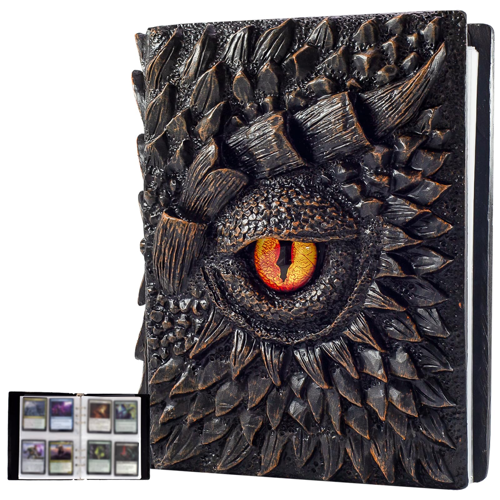 Amazon.com: Trading Card Binder-3D Dragon Eye Embossed Fits