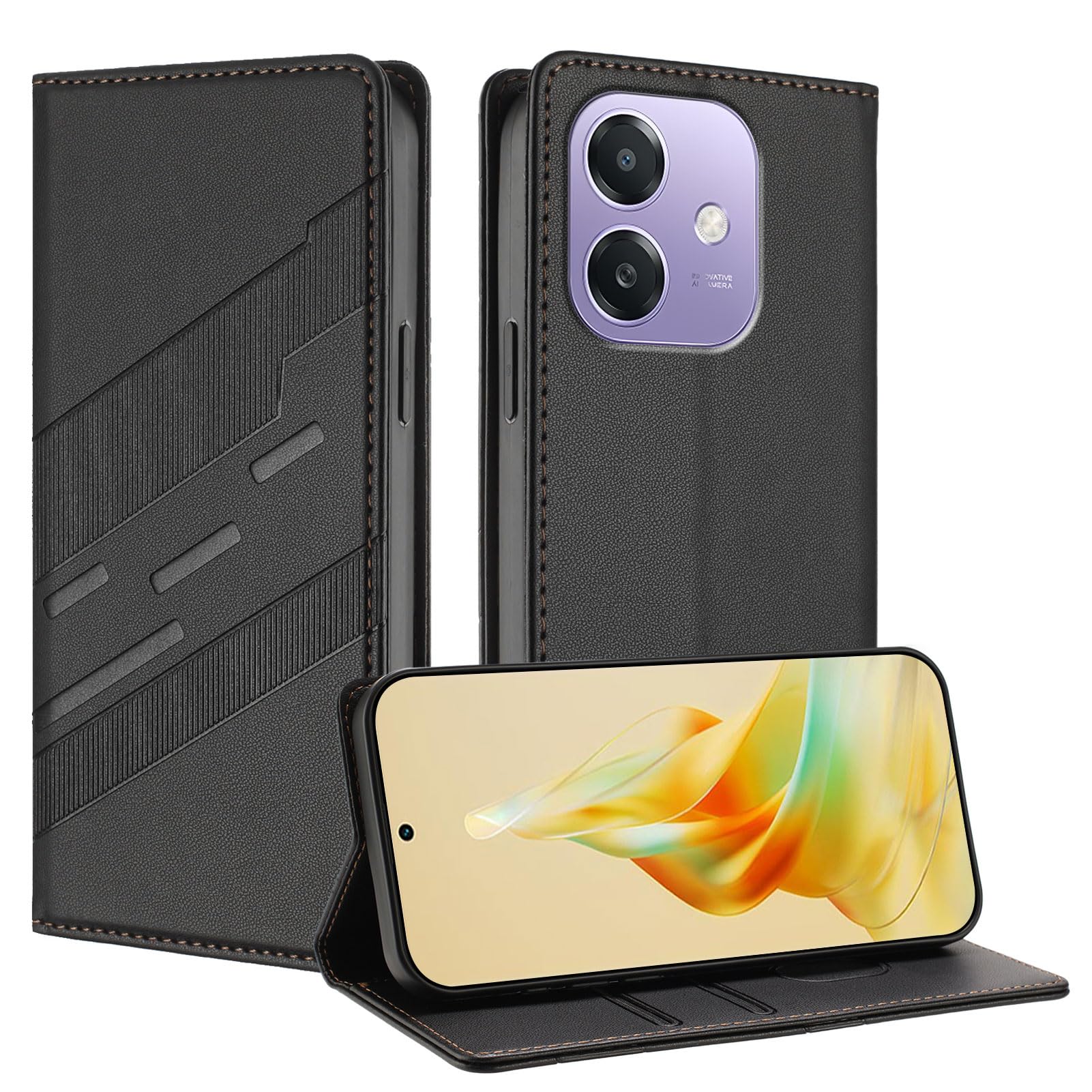 Custodia Portafoglio In Pelle Magnetica Per Blackview A60 Pro - Con Slot Carte, Supporto E Interno TPU, Colore?