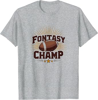 Fantasy Champ: Football Victory for Sports Fanatics T-Shirt