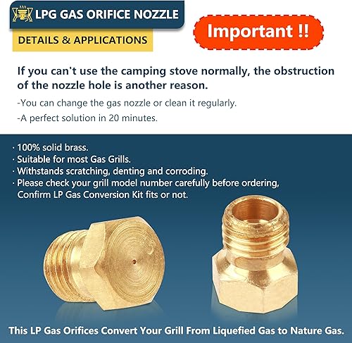 Miniatura 4 de RIDEIWAKE Kit de encendido piezoeléctrico de chispa piezoeléctrica, lgniter de electrodo y boquilla de chorro de latón, boquilla de nebulización,