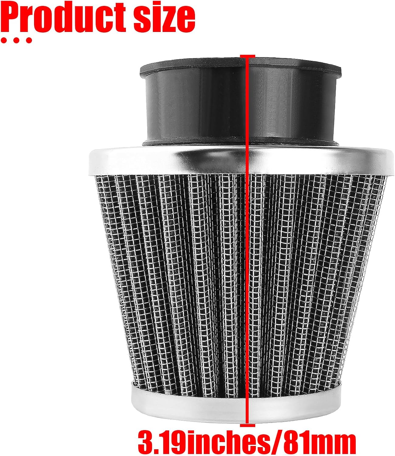 Filter 38mm 39mm 40mm 1.5inch for 50cc 90cc 110cc 125cc 150cc 200cc GY6 ATV Scooter Quad Go Kart Moped Pit Dirt Bike Kawasaki Suzuki Baja TaoTao Pack of 5