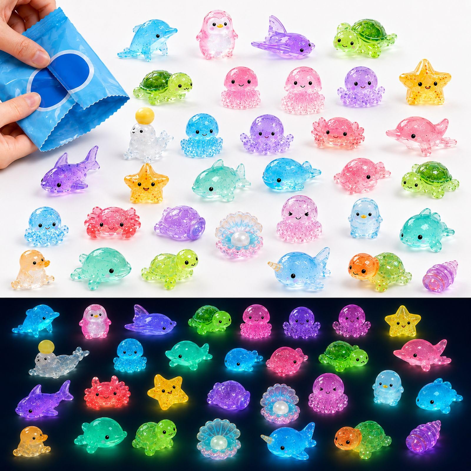 110PCS Blind Bags Mystery Bag Small Animals for Party
